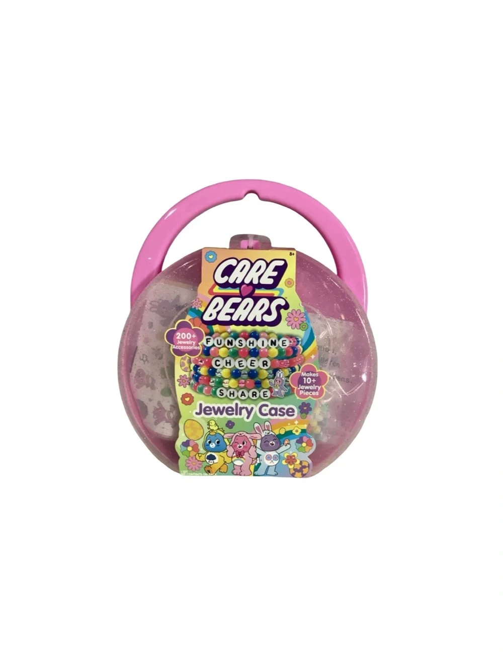 Care Bears Jewelry Case Incudes 200+ Pieces Set DYI NIP